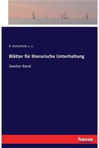 Blätter für literarische Unterhaltung