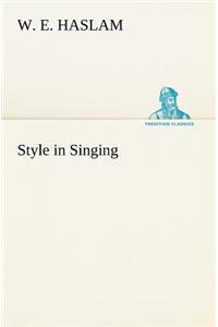 Style in Singing