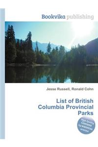 List of British Columbia Provincial Parks
