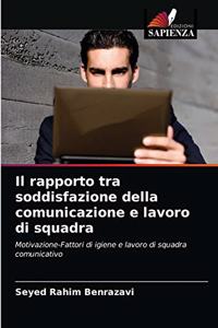 rapporto tra soddisfazione della comunicazione e lavoro di squadra