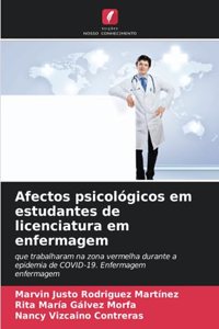 Afectos psicológicos em estudantes de licenciatura em enfermagem