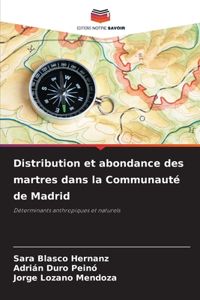 Distribution et abondance des martres dans la Communauté de Madrid