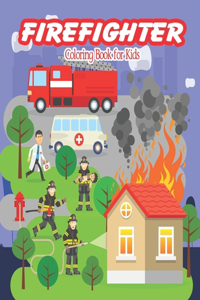 Firefighter Coloring Book for kids