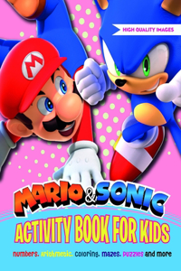Mario and Sonic Activity Book for Kids
