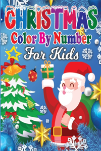 Christmas Color By Number For Kids