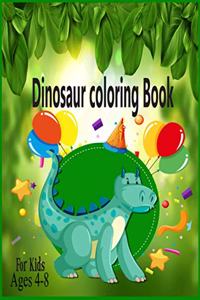 Dinosaur Coloring Book for kids Ages 4-8