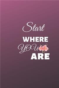 Start Where You Are