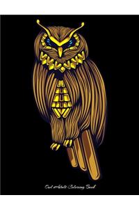 Owl Adult Coloring Book