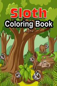 Sloth Coloring Book
