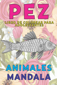 Libro de colorear para adolescentes - Mandala - Animales - Pez