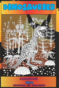 Malbuch - Malbücher für Erwachsene - Tiere - Dinosaurier