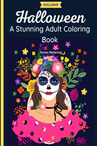 Halloween - A Stunning Adult Coloring Book