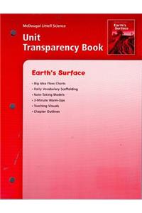 McDougal Littell Science: Unit Transparency Book Grades 6-8 Earth's Surface