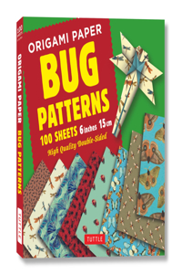Origami Paper 100 Sheets Bug Patterns 6 (15 CM)