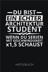Du Bist Architektur Student Notizbuch
