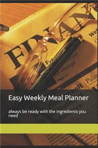 Easy Weekly Meal Planner