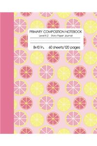 Primary Composition Notebook Level K-2 Story Paper Journal