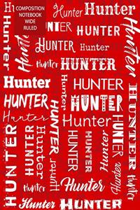 Hunter Composition Notebook Wide Ruled