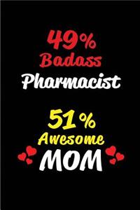 49% Badass Pharmacist 51 % Awesome Mom