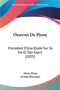 Oeuvres De Piron