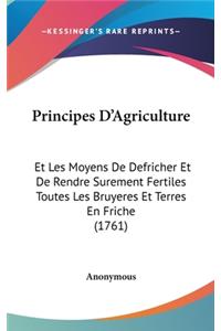 Principes D'Agriculture