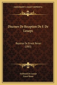 Discours De Reception De F. De Lesseps