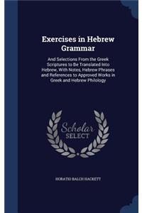 Exercises in Hebrew Grammar