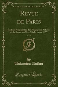 Revue de Paris, Vol. 8