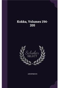 Kokka, Volumes 194-205