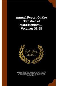 Annual Report On the Statistics of Manufactures ..., Volumes 32-35