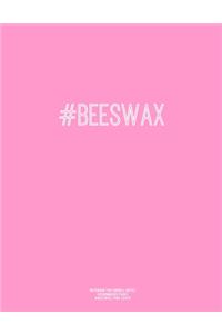 Notebook for Cornell Notes, 120 Numbered Pages, #BEESWAX, Pink Cover