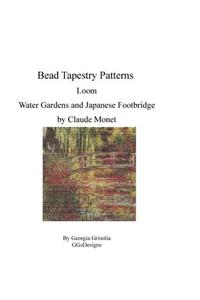 Bead Tapestry Patterns Loom Water Gardens and Japanese Footbridge by Claude Monet