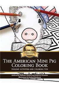 American Mini Pig Holiday Coloring Book