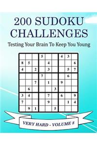 200 Sudoku Challenges - Very Hard - Volume 8