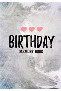 Birthday Memory Book