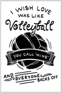 I wish love was like Volleyball