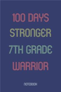 100 Days Stronger 7th Grade Warrior