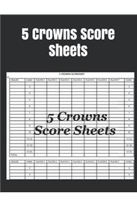 5 Crowns Score Sheets