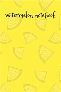 watermelon notebook: 120 lined pages, colluge ruled, 6*9 inches