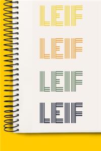 Name LEIF A beautiful personalized