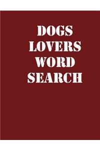 dogs lovers word search