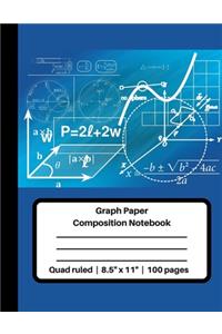 Graph Paper Composition Notebook Quad ruled - 8.5