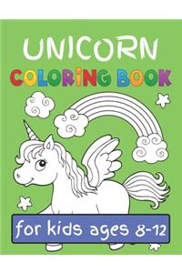 Unicorn Coloring Book for Kids Ages (8-12)