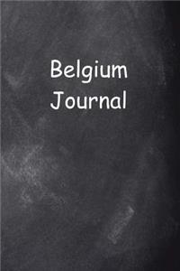 Belgium Journal Chalkboard Design