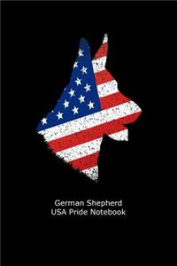 German Shepherd USA Pride Notebook