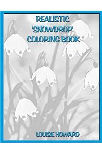 Realistic 'Snowdrop' Coloring Book