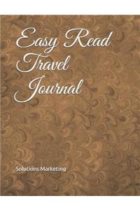 Easy Read Travel Journal