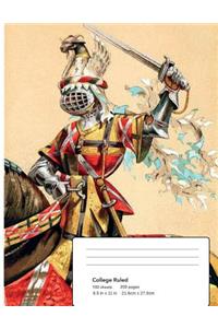 The Medieval Knight - College Ruled Composition Notebook