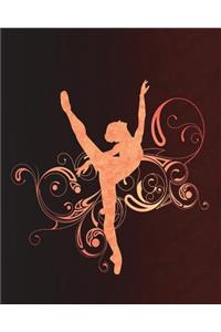 Ballet Arabesque Swirls - Journal for Dancers