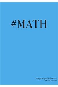Graph Paper Notebook 1/4 inch squares